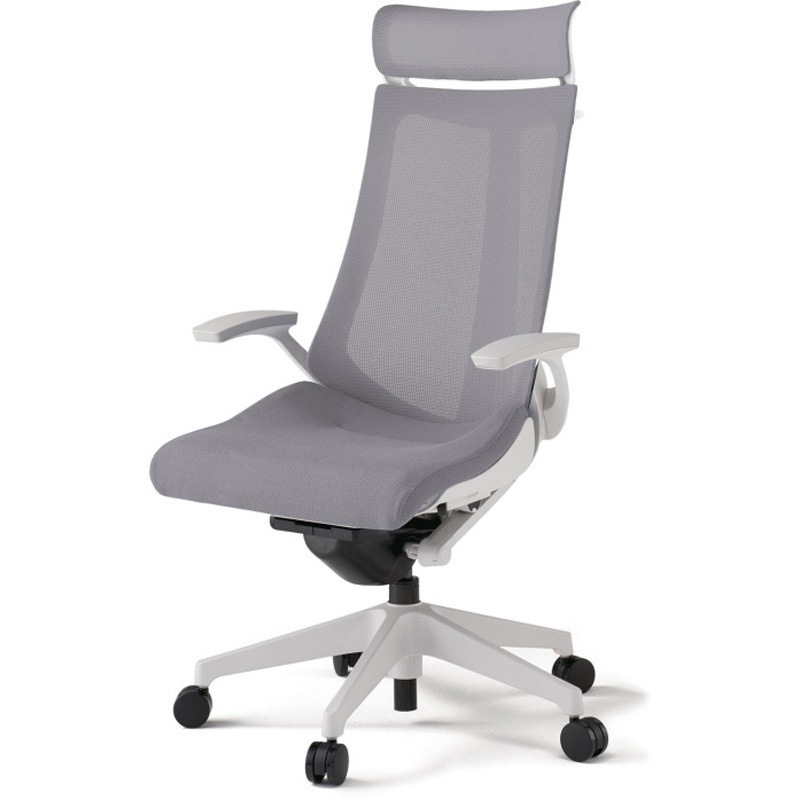 KG-475JVX-W9W6 アクトチェア エクストラハイバック 固定肘 ハンガー ランバーサポートなし 樹脂脚 メッシュJV ナイロンキャスター<配送時組立サービス付> 1台 イトーキ 【通販モノタロウ】