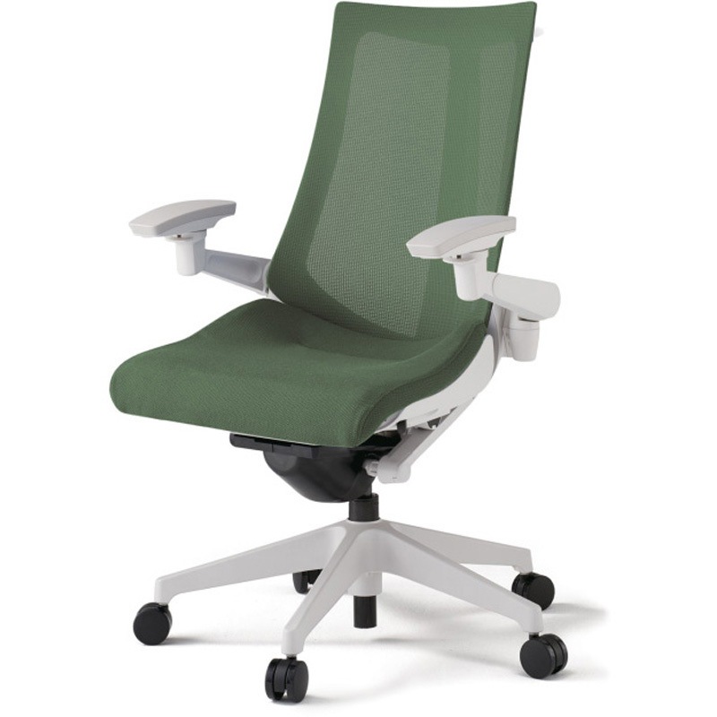 KG-477JVHM-W9Q2 アクトチェア 可動肘 ハンガー ランバーサポートなし 樹脂脚 メッシュJV ウレタンキャスター<配送時組立サービス付> 1台 イトーキ 【通販モノタロウ】