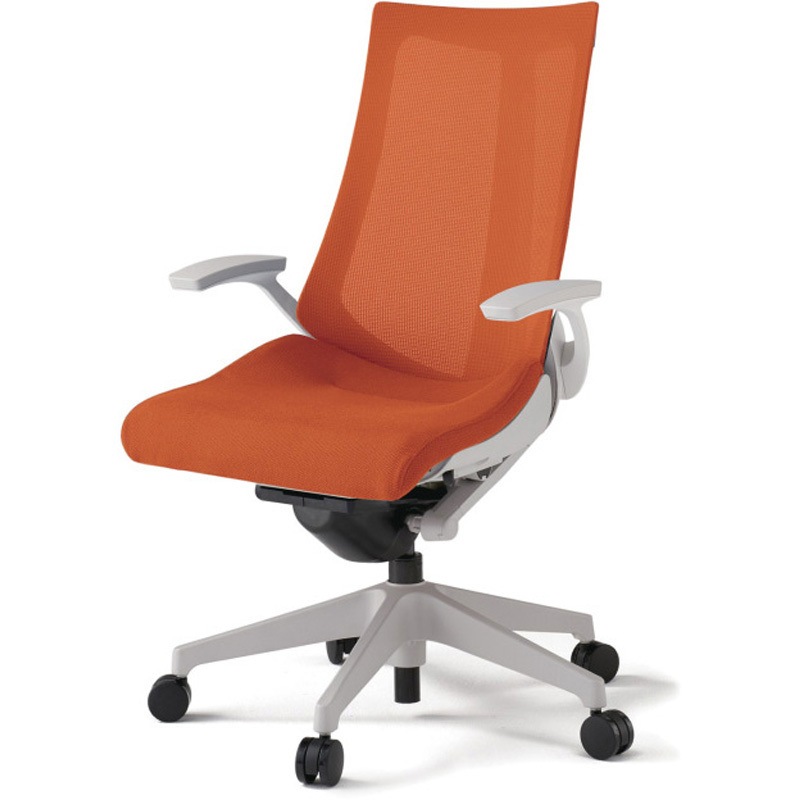 KG-475JV-GND3 アクトチェア 固定肘 ランバーサポートなし 樹脂脚 メッシュJV ナイロンキャスター<配送時組立サービス付> 1台 イトーキ 【通販モノタロウ】