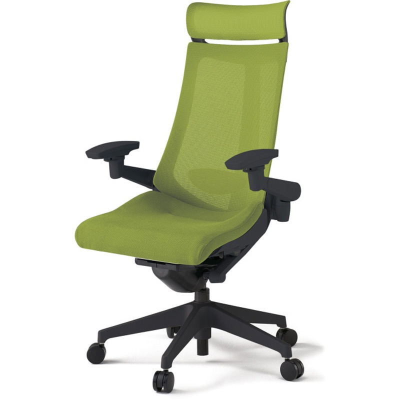 KG-457JVEM-T1Q6 アクトチェア エクストラハイバック 可動肘 ランバーサポート付 樹脂脚 メッシュJV ウレタンキャスター<配送時組立サービス付> 1台 イトーキ 【通販モノタロウ】