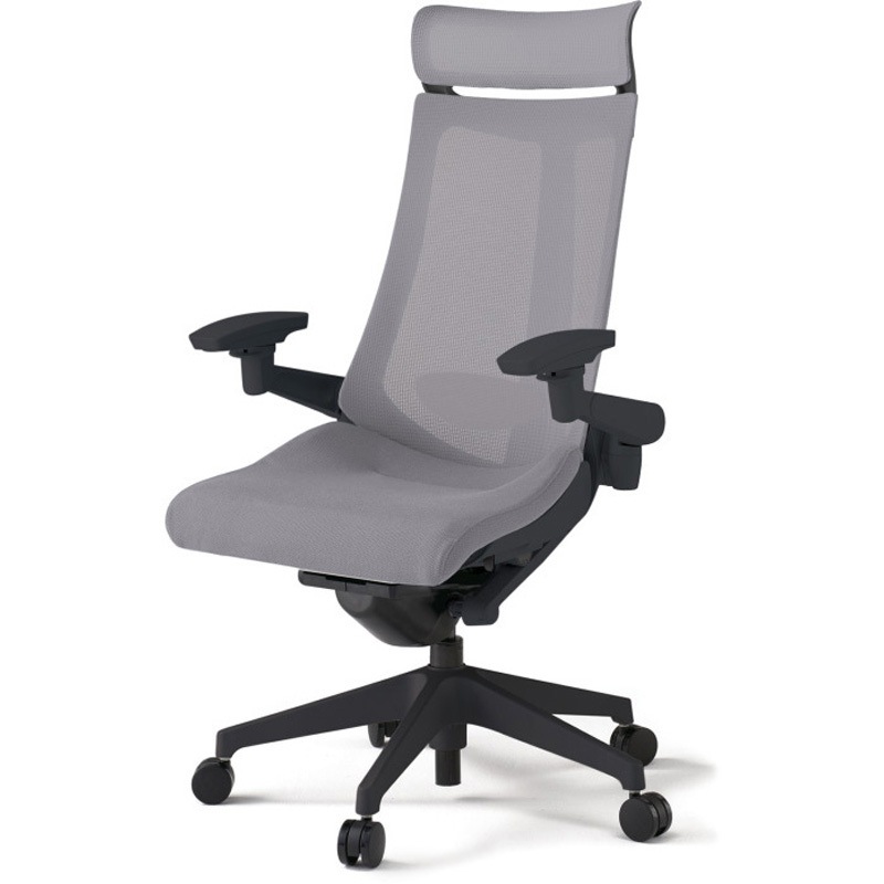 KG-457JVEM-T1W6 アクトチェア エクストラハイバック 可動肘 ランバーサポート付 樹脂脚 メッシュJV ウレタンキャスター<配送時組立サービス付> 1台 イトーキ 【通販モノタロウ】