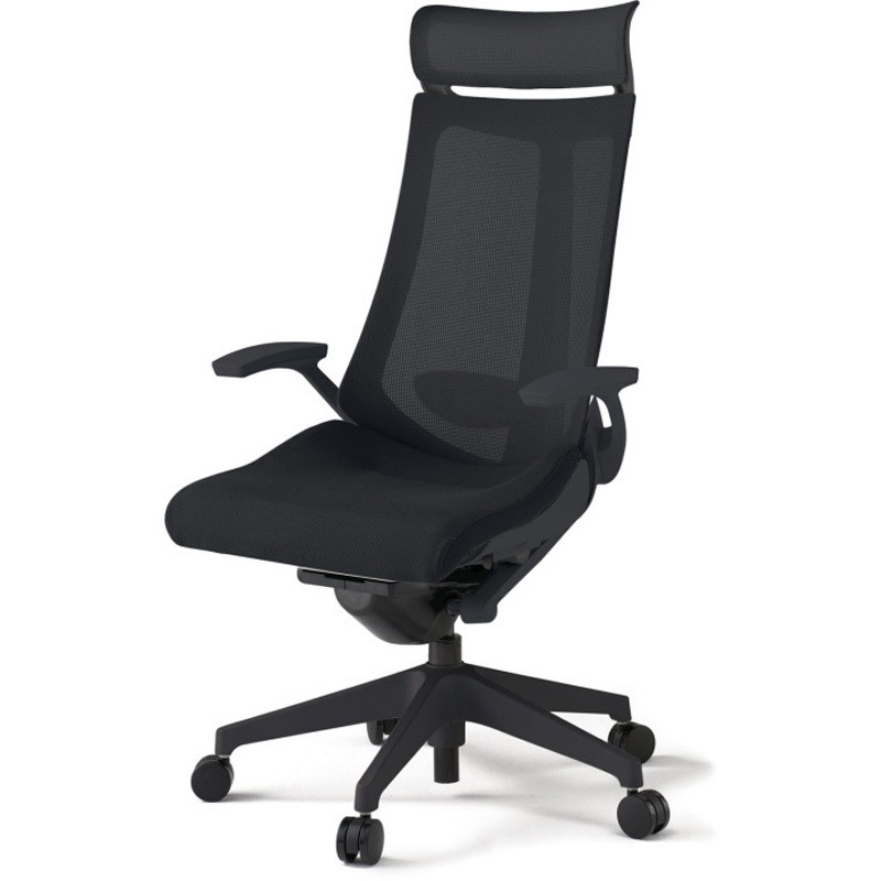 KG-455JVE-T1T1 アクトチェア エクストラハイバック 固定肘 ランバーサポート付 樹脂脚 メッシュJV ナイロンキャスター<配送時組立サービス付> 1台 イトーキ 【通販モノタロウ】