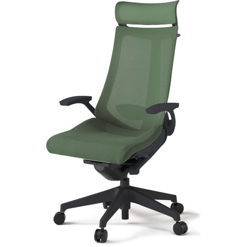 KG-455JVX-T1Q2 アクトチェア エクストラハイバック 固定肘 ハンガー ランバーサポート付 樹脂脚 メッシュJV ナイロンキャスター<配送時組立サービス付> 1台 イトーキ 【通販モノタロウ】