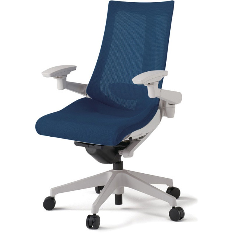 KG-457JV-GNB2 アクトチェア 可動肘 ランバーサポート付 樹脂脚 メッシュJV ナイロンキャスター<配送時組立サービス付> 1台 イトーキ 【通販モノタロウ】