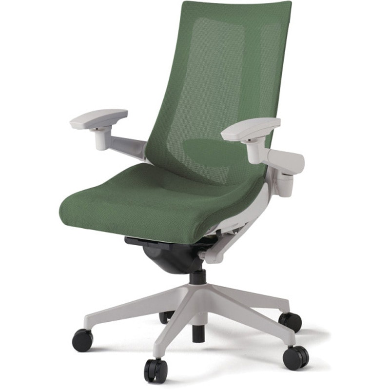 KG-457JVM-GNQ2 アクトチェア 可動肘 ランバーサポート付 樹脂脚 メッシュJV ウレタンキャスター<配送時組立サービス付> 1台 イトーキ 【通販モノタロウ】