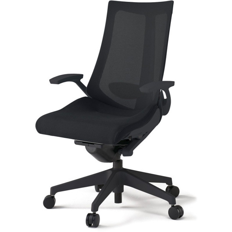 KG-455JVM-T1T1 アクトチェア 固定肘 ランバーサポート付 樹脂脚 メッシュJV ウレタンキャスター<配送時組立サービス付> 1台 イトーキ 【通販モノタロウ】