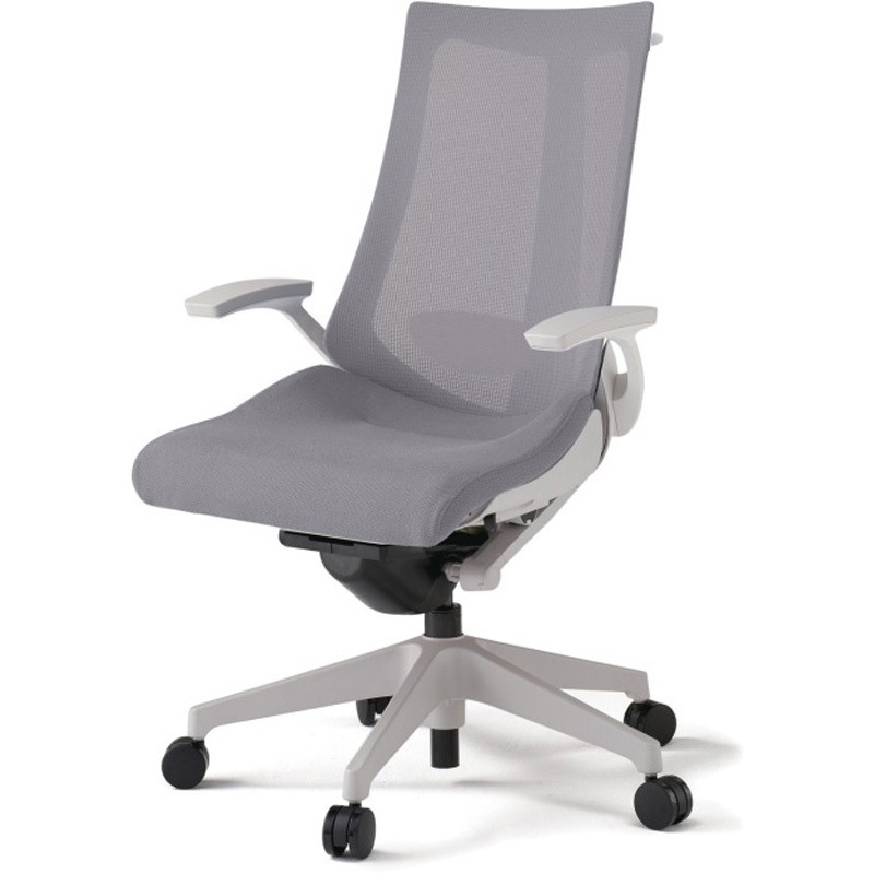 KG-455JVHM-GNW6 アクトチェア 固定肘 ハンガー ランバーサポート付 樹脂脚 メッシュJV ウレタンキャスター<配送時組立サービス付> 1台 イトーキ 【通販モノタロウ】
