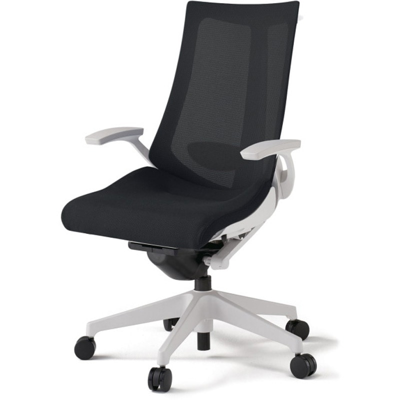 KG-455JVHM-W9T1 アクトチェア 固定肘 ハンガー ランバーサポート付 樹脂脚 メッシュJV ウレタンキャスター<配送時組立サービス付> 1台 イトーキ 【通販モノタロウ】