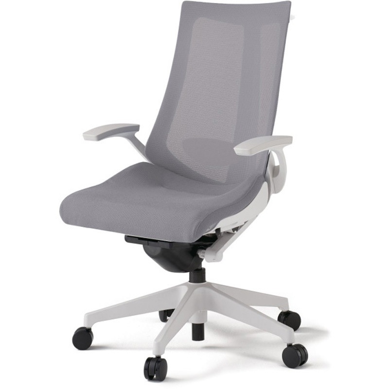 KG-455JVHM-W9W6 アクトチェア 固定肘 ハンガー ランバーサポート付 樹脂脚 メッシュJV ウレタンキャスター<配送時組立サービス付> 1台 イトーキ 【通販モノタロウ】