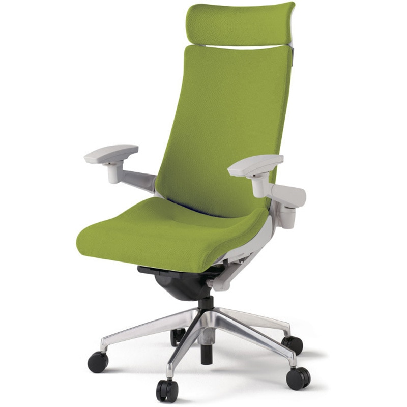 KG-437PSE-ZNQ6 アクトチェア エクストラハイバック 可動肘 ランバーサポートなし アルミミラー脚 クロスPS ナイロンキャスター<配送時組立サービス付> 1台 イトーキ 【通販モノタロウ】