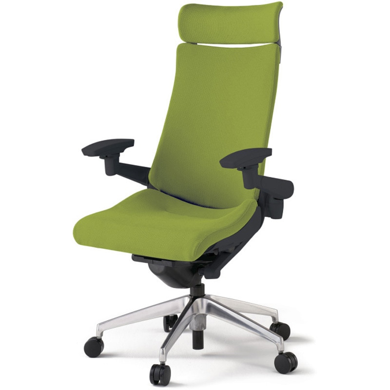 KG-437PSE-ZTQ6 アクトチェア エクストラハイバック 可動肘 ランバーサポートなし アルミミラー脚 クロスPS ナイロンキャスター<配送時組立サービス付> 1台 イトーキ 【通販モノタロウ】