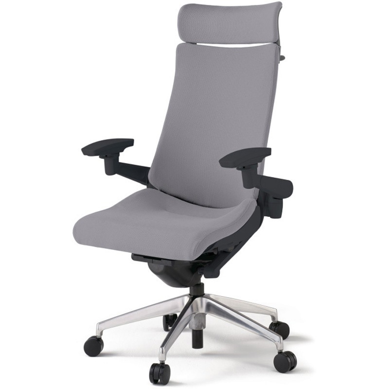 KG-437PSX-ZTW6 アクトチェア エクストラハイバック 可動肘 ハンガー ランバーサポートなし アルミミラー脚 クロスPS ナイロンキャスター<配送時組立サービス付> 1台 イトーキ 【通販モノタロウ】