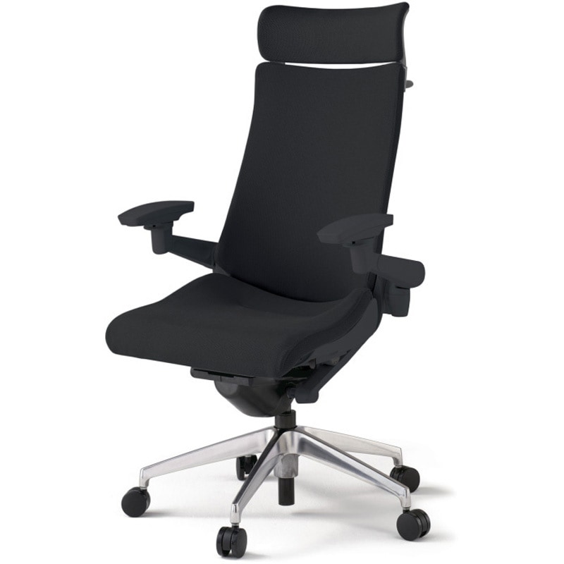 KG-437PSXM-ZTT1 アクトチェア エクストラハイバック 可動肘 ハンガー ランバーサポートなし アルミミラー脚 クロスPS ウレタンキャスター<配送時組立サービス付> 1台 イトーキ 【通販モノタロウ】