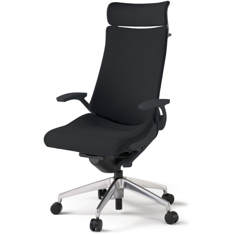 KG-435PSXM-ZTT1 アクトチェア エクストラハイバック 固定肘 ハンガー ランバーサポートなし アルミミラー脚 クロスPS ウレタンキャスター<配送時組立サービス付> 1台 イトーキ 【通販モノタロウ】