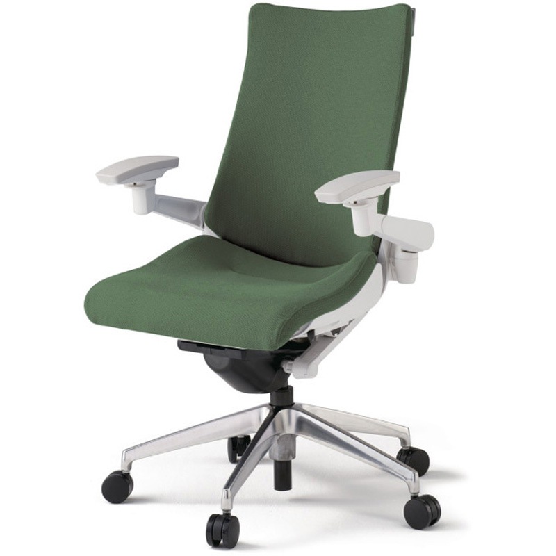 KG-437PS-ZWQ2 アクトチェア 可動肘 ランバーサポートなし アルミミラー脚 クロスPS ナイロンキャスター<配送時組立サービス付> 1台 イトーキ 【通販モノタロウ】