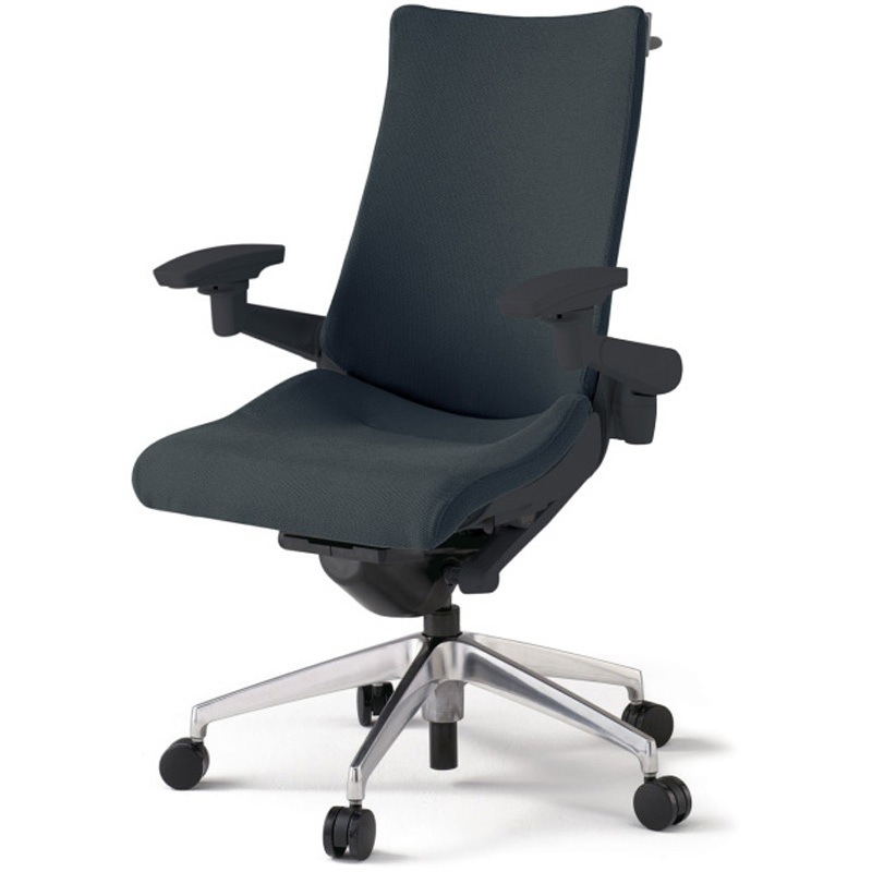 KG-437PSH-ZTW2 アクトチェア 可動肘 ハンガー ランバーサポートなし アルミミラー脚 クロスPS ナイロンキャスター<配送時組立サービス付> 1台 イトーキ 【通販モノタロウ】