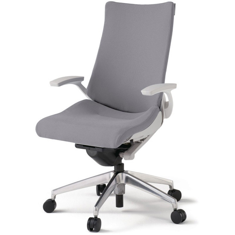 KG-435PS-ZNW6 アクトチェア 固定肘 ランバーサポートなし アルミミラー脚 クロスPS ナイロンキャスター<配送時組立サービス付> 1台 イトーキ 【通販モノタロウ】