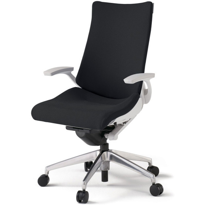 KG-435PS-ZWT1 アクトチェア 固定肘 ランバーサポートなし アルミミラー脚 クロスPS ナイロンキャスター<配送時組立サービス付> 1台 イトーキ 【通販モノタロウ】