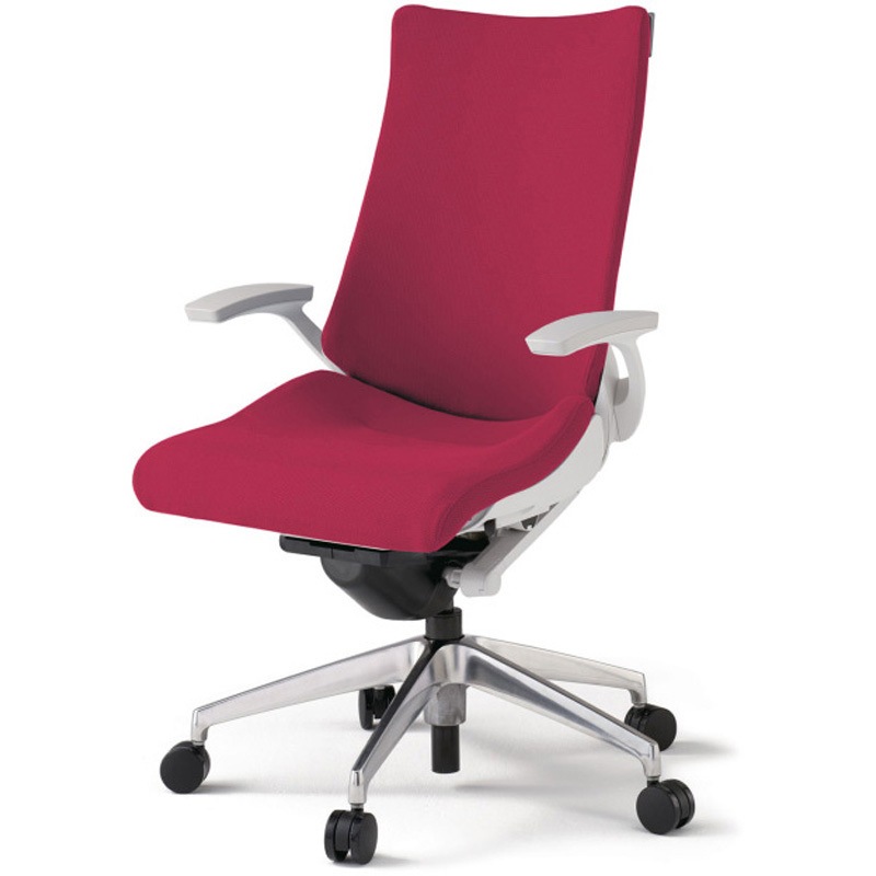 KG-435PSM-ZWM4 アクトチェア 固定肘 ランバーサポートなし アルミミラー脚 クロスPS ウレタンキャスター<配送時組立サービス付> 1台 イトーキ 【通販モノタロウ】