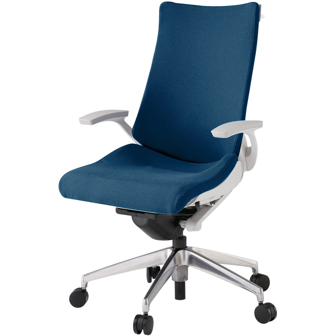 KG-435PSH-ZWB2 アクトチェア 固定肘 ハンガー ランバーサポートなし アルミミラー脚 クロスPS ナイロンキャスター<配送時組立サービス付> 1台 イトーキ 【通販モノタロウ】