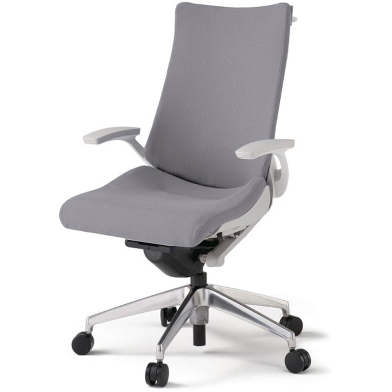 KG-435PSHM-ZNW6 アクトチェア 固定肘 ハンガー ランバーサポートなし アルミミラー脚 クロスPS ウレタンキャスター<配送時組立サービス付> 1台 イトーキ 【通販モノタロウ】