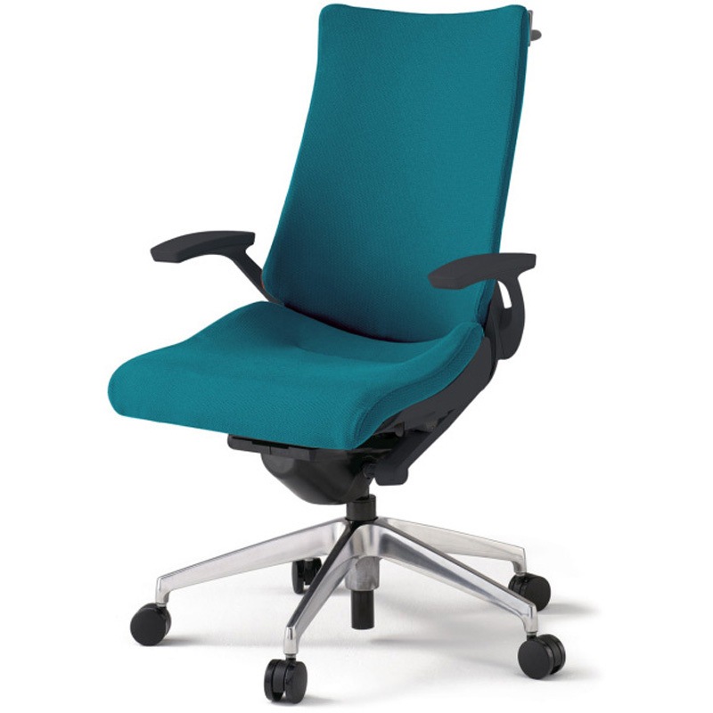 KG-435PSHM-ZTA3 アクトチェア 固定肘 ハンガー ランバーサポートなし アルミミラー脚 クロスPS ウレタンキャスター<配送時組立サービス付> 1台 イトーキ 【通販モノタロウ】