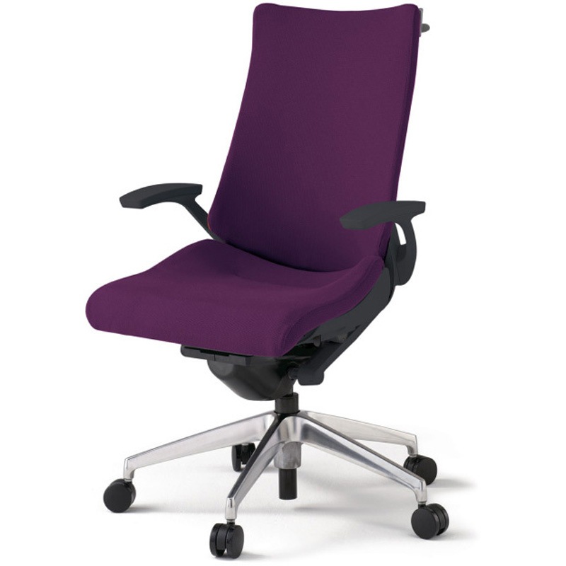 KG-435PSHM-ZTX7 アクトチェア 固定肘 ハンガー ランバーサポートなし アルミミラー脚 クロスPS ウレタンキャスター<配送時組立サービス付> 1台 イトーキ 【通販モノタロウ】