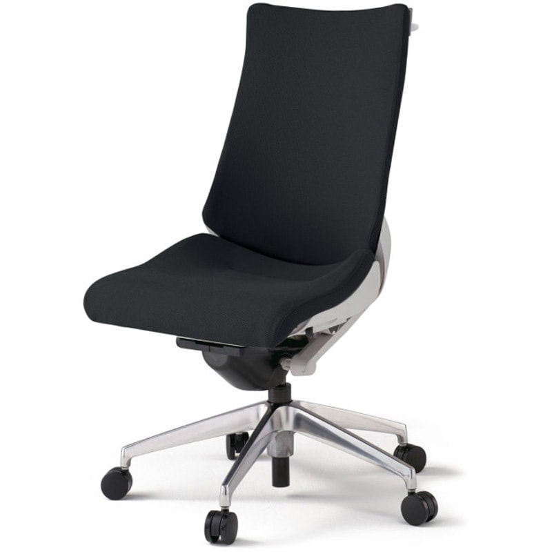 KG-430PSH-ZNT1 アクトチェア 肘なし ハンガー ランバーサポートなし アルミミラー脚 クロスPS ナイロンキャスター<配送時組立サービス付> 1台 イトーキ 【通販モノタロウ】