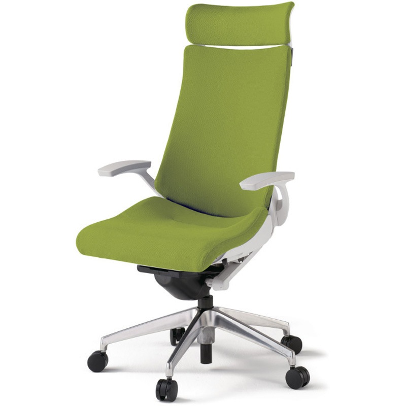 KG-415PSEM-ZWQ6 アクトチェア エクストラハイバック 固定肘 ランバーサポート付 アルミミラー脚 クロスPS ウレタンキャスター<配送時組立サービス付> 1台 イトーキ 【通販モノタロウ】