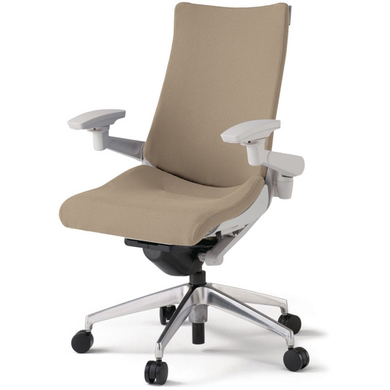 KG-417PS-ZNY3 アクトチェア 可動肘 ランバーサポート付 アルミミラー脚 クロスPS ナイロンキャスター<配送時組立サービス付> 1台 イトーキ 【通販モノタロウ】