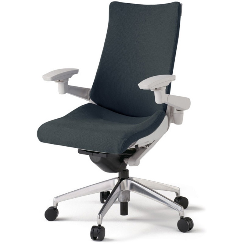 KG-417PSM-ZNW2 アクトチェア 可動肘 ランバーサポート付 アルミミラー脚 クロスPS ウレタンキャスター<配送時組立サービス付> 1台 イトーキ 【通販モノタロウ】 71,390円