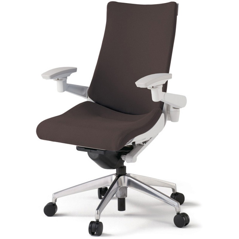 KG-417PSM-ZWH2 アクトチェア 可動肘 ランバーサポート付 アルミミラー脚 クロスPS ウレタンキャスター<配送時組立サービス付> 1台 イトーキ 【通販モノタロウ】