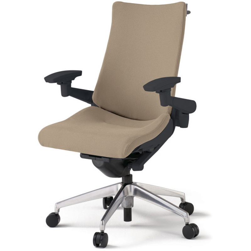 KG-417PSH-ZTY3 アクトチェア 可動肘 ハンガー ランバーサポート付 アルミミラー脚 クロスPS ナイロンキャスター<配送時組立サービス付> 1台 イトーキ 【通販モノタロウ】