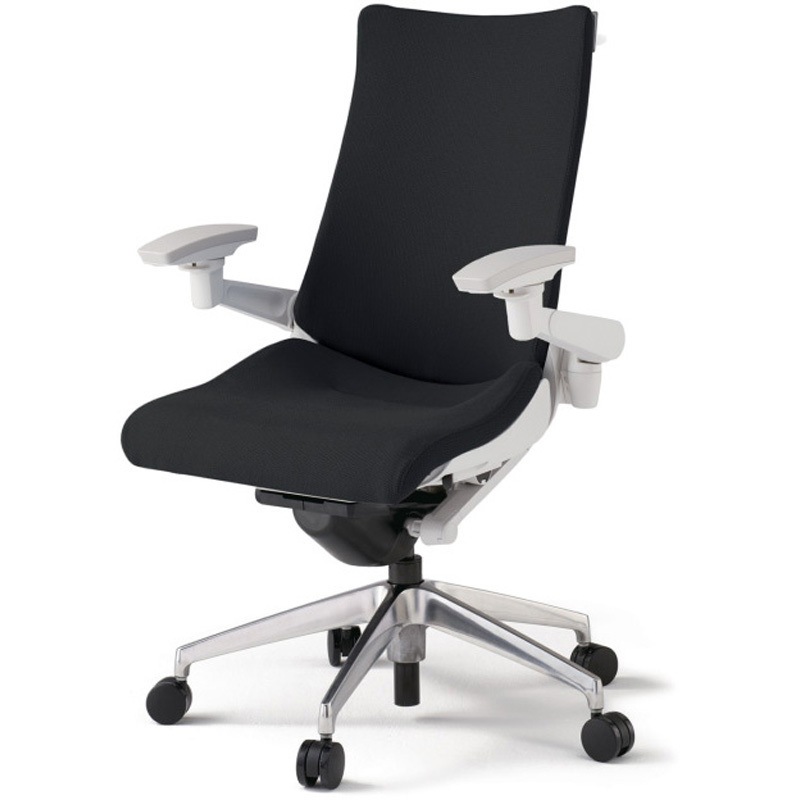 KG-417PSHM-ZWT1 アクトチェア 可動肘 ハンガー ランバーサポート付 アルミミラー脚 クロスPS ウレタンキャスター<配送時組立サービス付> 1台 イトーキ 【通販モノタロウ】