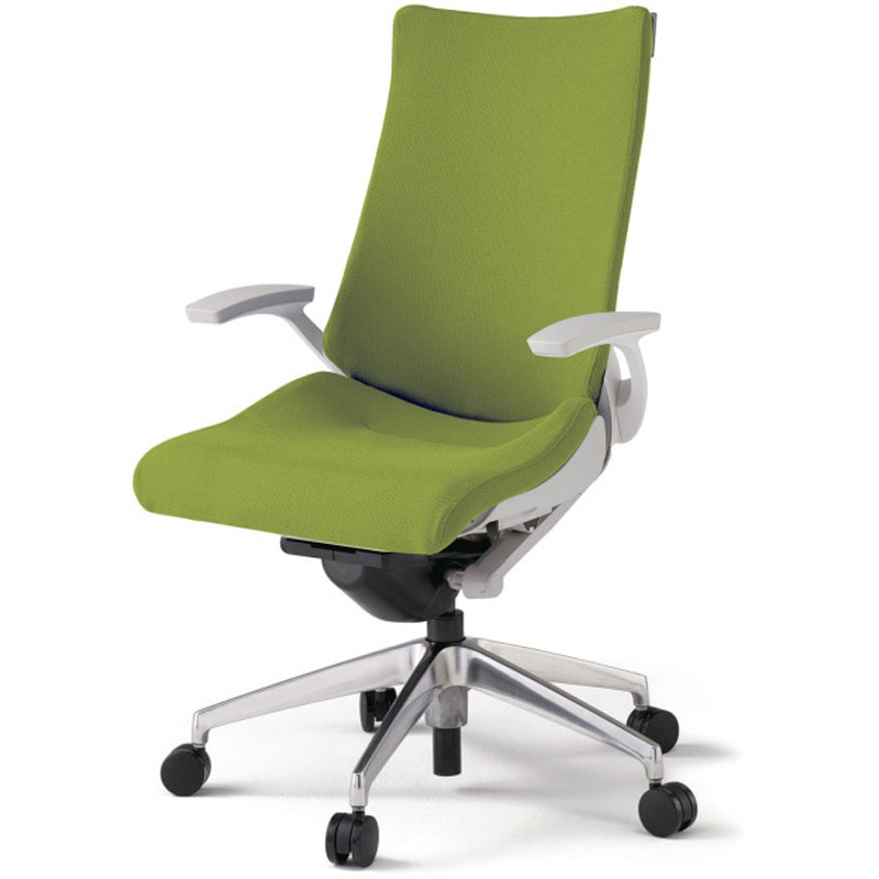 KG-415PS-ZNQ6 アクトチェア 固定肘 ランバーサポート付 アルミミラー脚 クロスPS ナイロンキャスター<配送時組立サービス付> 1台 イトーキ 【通販モノタロウ】