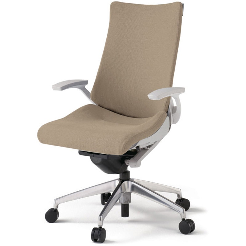 KG-415PS-ZNY3 アクトチェア 固定肘 ランバーサポート付 アルミミラー脚 クロスPS ナイロンキャスター<配送時組立サービス付> 1台 イトーキ 【通販モノタロウ】