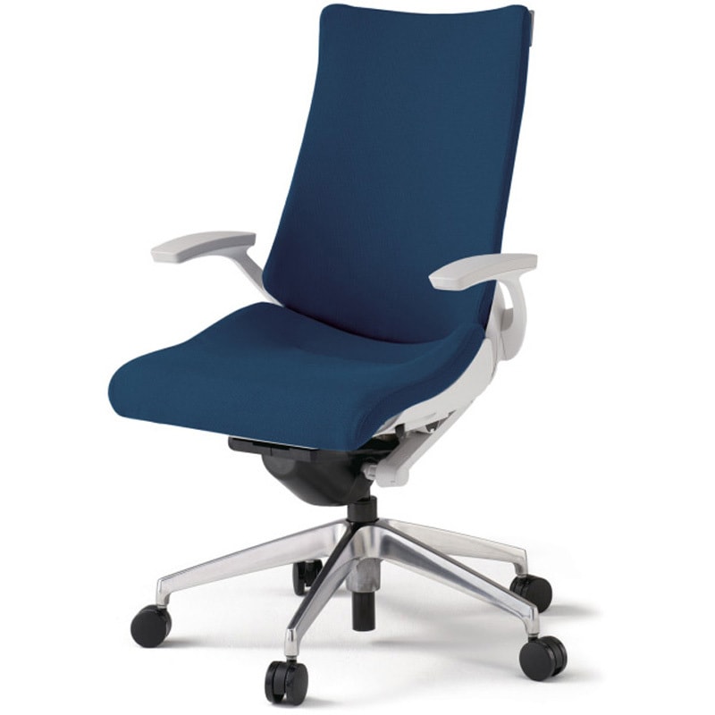 KG-415PS-ZWB2 アクトチェア 固定肘 ランバーサポート付 アルミミラー脚 クロスPS ナイロンキャスター<配送時組立サービス付> 1台 イトーキ 【通販モノタロウ】