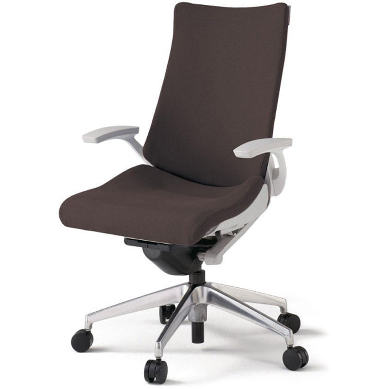 KG-415PSM-ZNH2 アクトチェア 固定肘 ランバーサポート付 アルミミラー脚 クロスPS ウレタンキャスター<配送時組立サービス付> 1台 イトーキ 【通販モノタロウ】