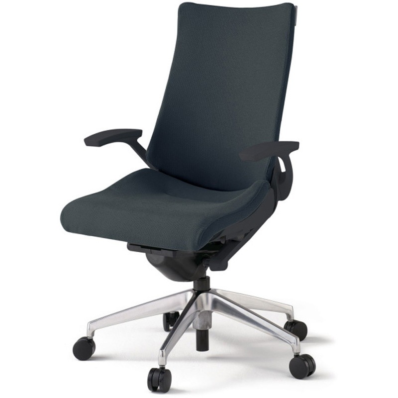 KG-415PSM-ZTW2 アクトチェア 固定肘 ランバーサポート付 アルミミラー脚 クロスPS ウレタンキャスター<配送時組立サービス付> 1台 イトーキ 【通販モノタロウ】