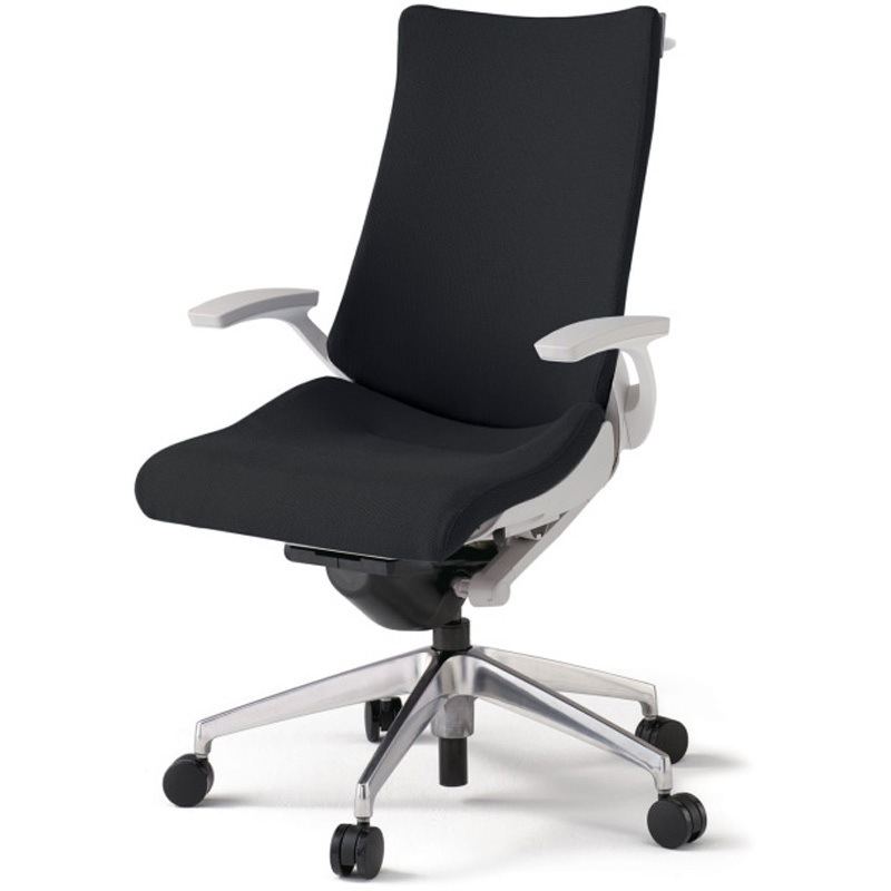 KG-415PSH-ZNT1 アクトチェア 固定肘 ハンガー ランバーサポート付 アルミミラー脚 クロスPS ナイロンキャスター<配送時組立サービス付> 1台 イトーキ 【通販モノタロウ】