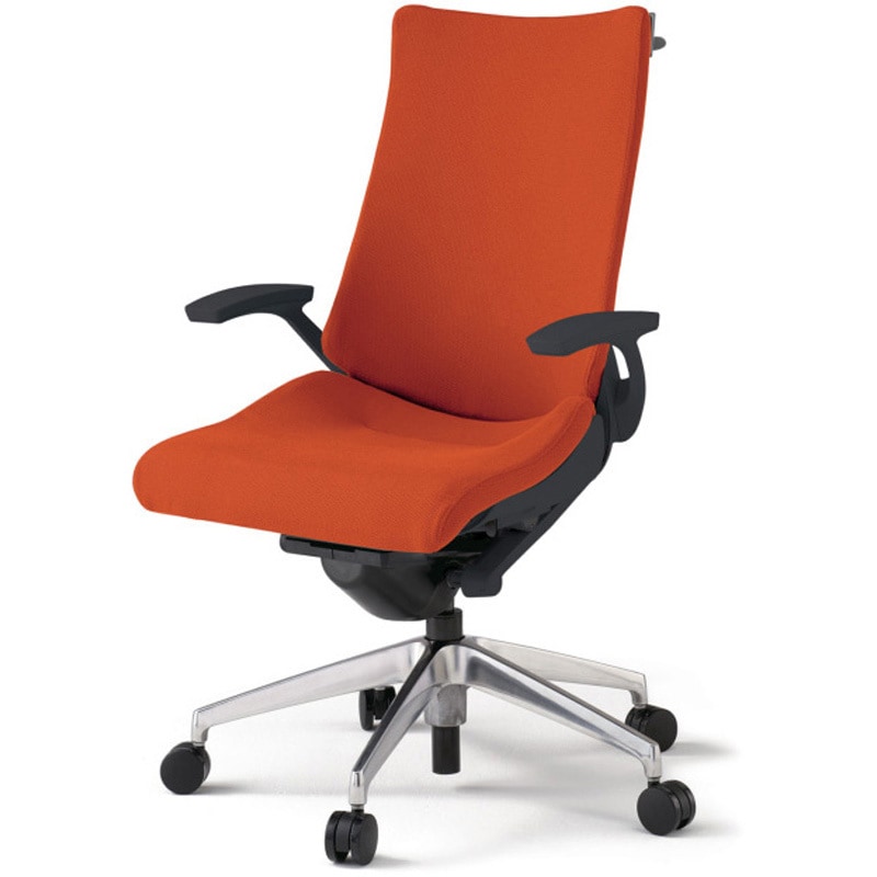 KG-415PSH-ZTD3 アクトチェア 固定肘 ハンガー ランバーサポート付 アルミミラー脚 クロスPS ナイロンキャスター<配送時組立サービス付> 1台 イトーキ 【通販モノタロウ】