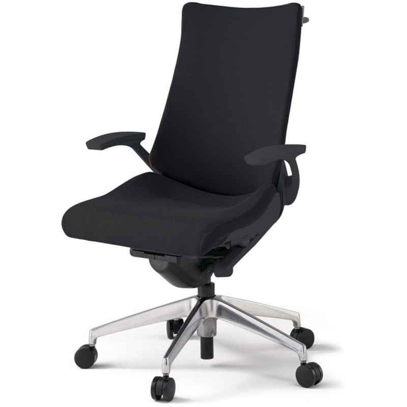 KG-415PSH-ZTT1 アクトチェア 固定肘 ハンガー ランバーサポート付 アルミミラー脚 クロスPS ナイロンキャスター<配送時組立サービス付> 1台 イトーキ 【通販モノタロウ】