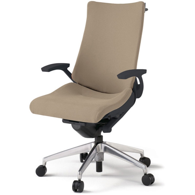 KG-415PSH-ZTY3 アクトチェア 固定肘 ハンガー ランバーサポート付 アルミミラー脚 クロスPS ナイロンキャスター<配送時組立サービス付> 1台 イトーキ 【通販モノタロウ】