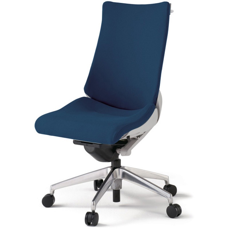 KG-410PSHM-ZNB2 アクトチェア 肘なし ハンガー ランバーサポート付 アルミミラー脚 クロスPS ウレタンキャスター<配送時組立サービス付> 1台 イトーキ 【通販モノタロウ】