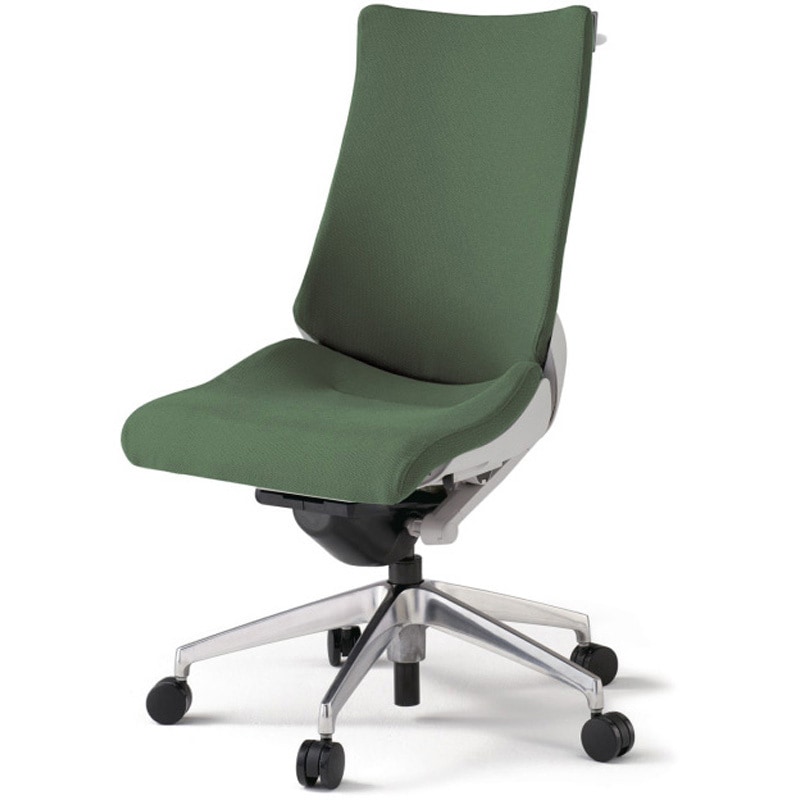 KG-410PSHM-ZNQ2 アクトチェア 肘なし ハンガー ランバーサポート付 アルミミラー脚 クロスPS ウレタンキャスター<配送時組立サービス付> 1台 イトーキ 【通販モノタロウ】