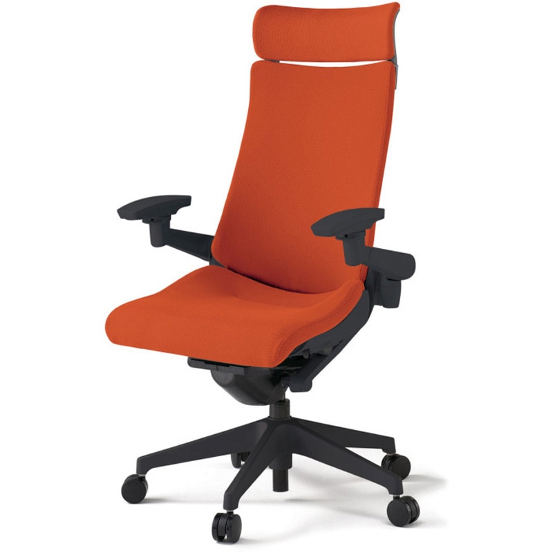 KG-437PSEM-T1D3 アクトチェア エクストラハイバック 可動肘 ランバーサポートなし 樹脂脚 クロスPS ウレタンキャスター<配送時組立サービス付> 1台 イトーキ 【通販モノタロウ】