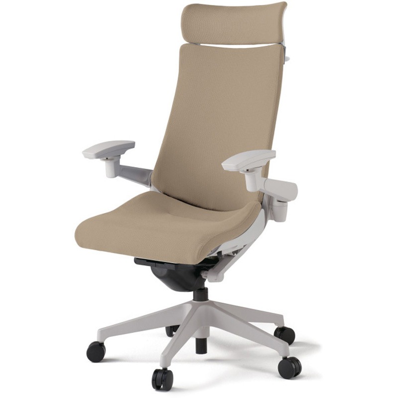 KG-437PSX-GNY3 アクトチェア エクストラハイバック 可動肘 ハンガー ランバーサポートなし 樹脂脚 クロスPS ナイロンキャスター<配送時組立サービス付> 1台 イトーキ 【通販モノタロウ】