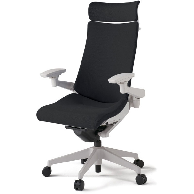 KG-437PSXM-GNT1 アクトチェア エクストラハイバック 可動肘 ハンガー ランバーサポートなし 樹脂脚 クロスPS ウレタンキャスター<配送時組立サービス付> 1台 イトーキ 【通販モノタロウ】