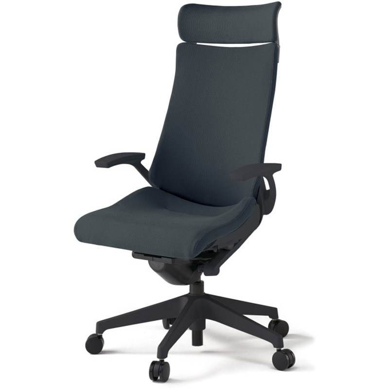 KG-435PSE-T1W2 アクトチェア エクストラハイバック 固定肘 ランバーサポートなし 樹脂脚 クロスPS ナイロンキャスター<配送時組立サービス付> 1台 イトーキ 【通販モノタロウ】