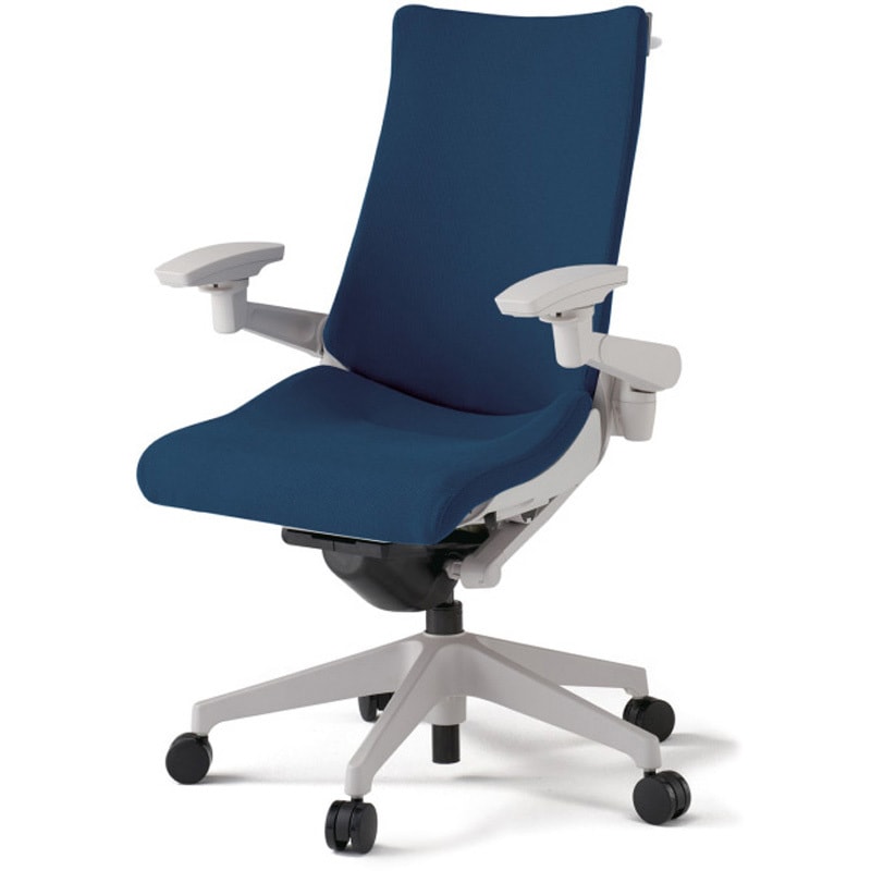 KG-437PSH-GNB2 アクトチェア 可動肘 ハンガー ランバーサポートなし 樹脂脚 クロスPS ナイロンキャスター<配送時組立サービス付> 1台 イトーキ 【通販モノタロウ】